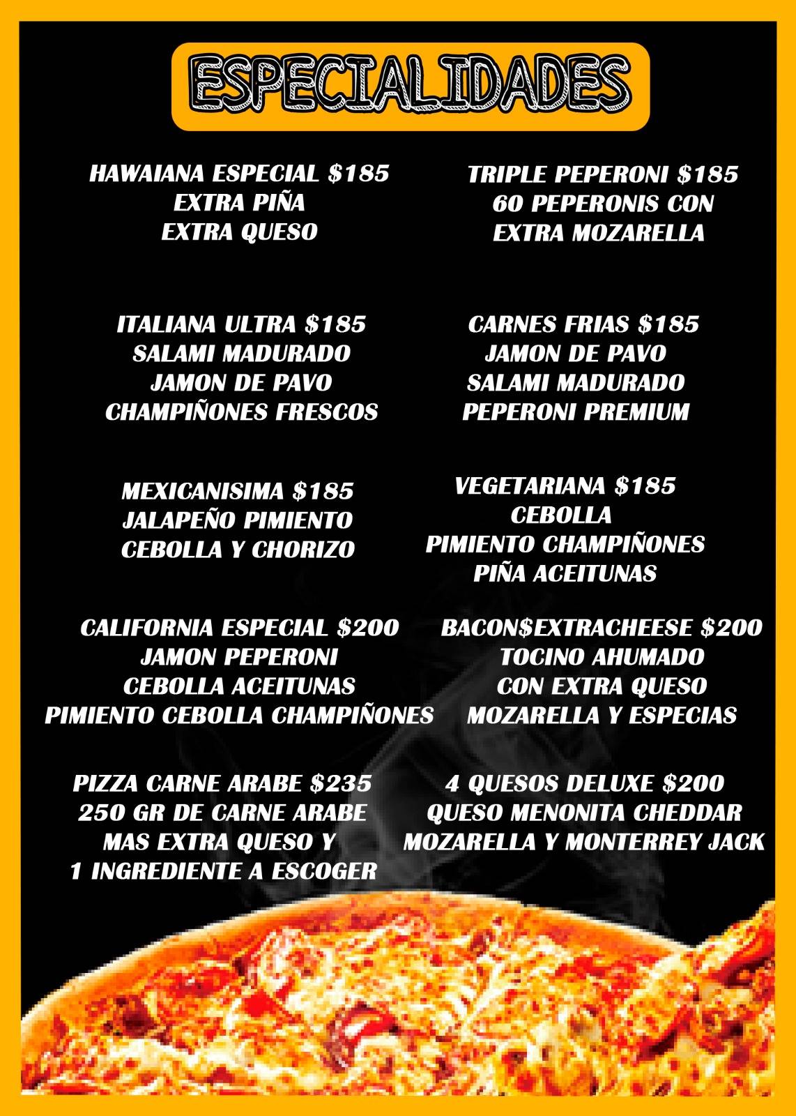 ULTRA PIZZA CHENKU меню