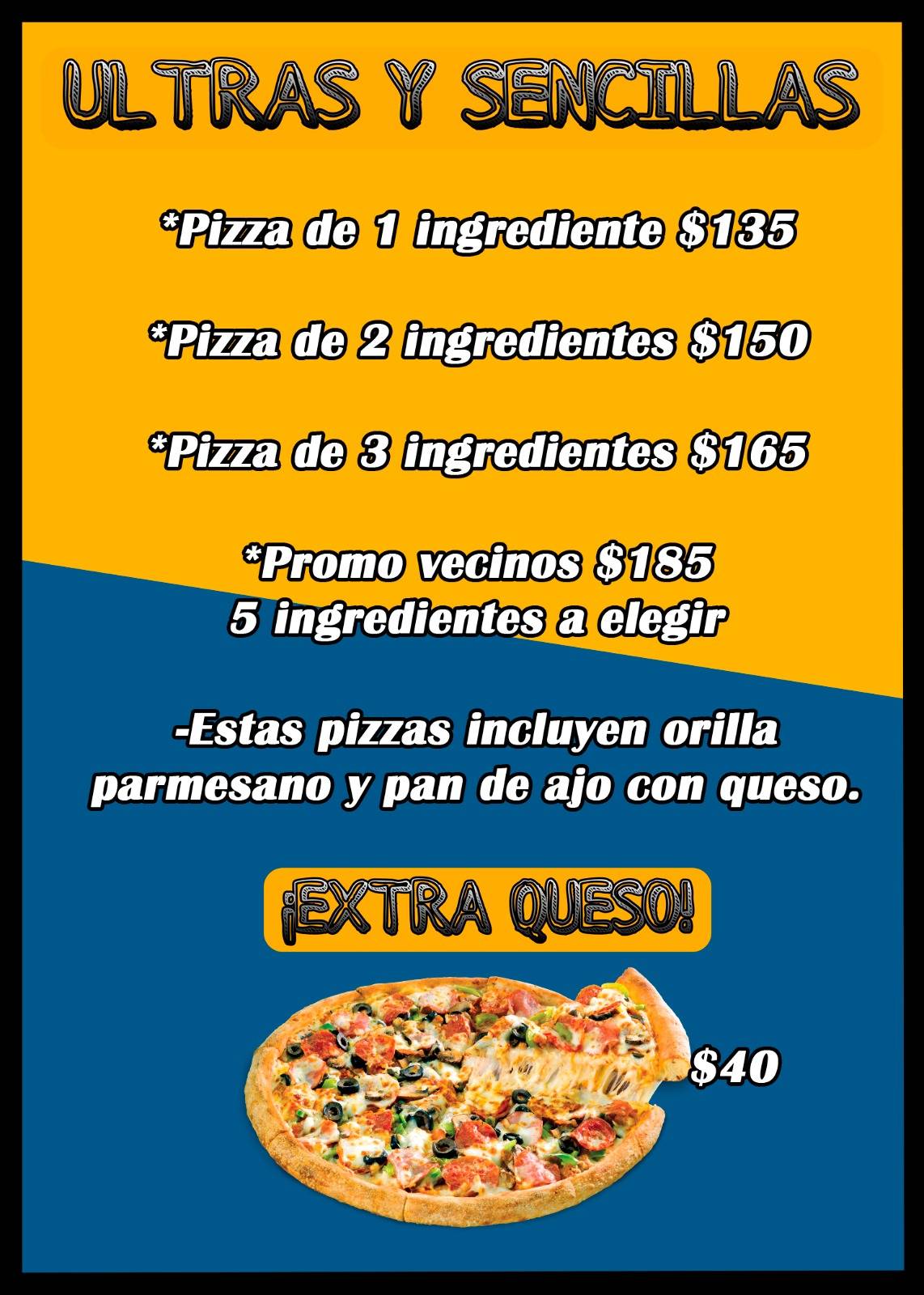 ULTRA PIZZA CHENKU меню
