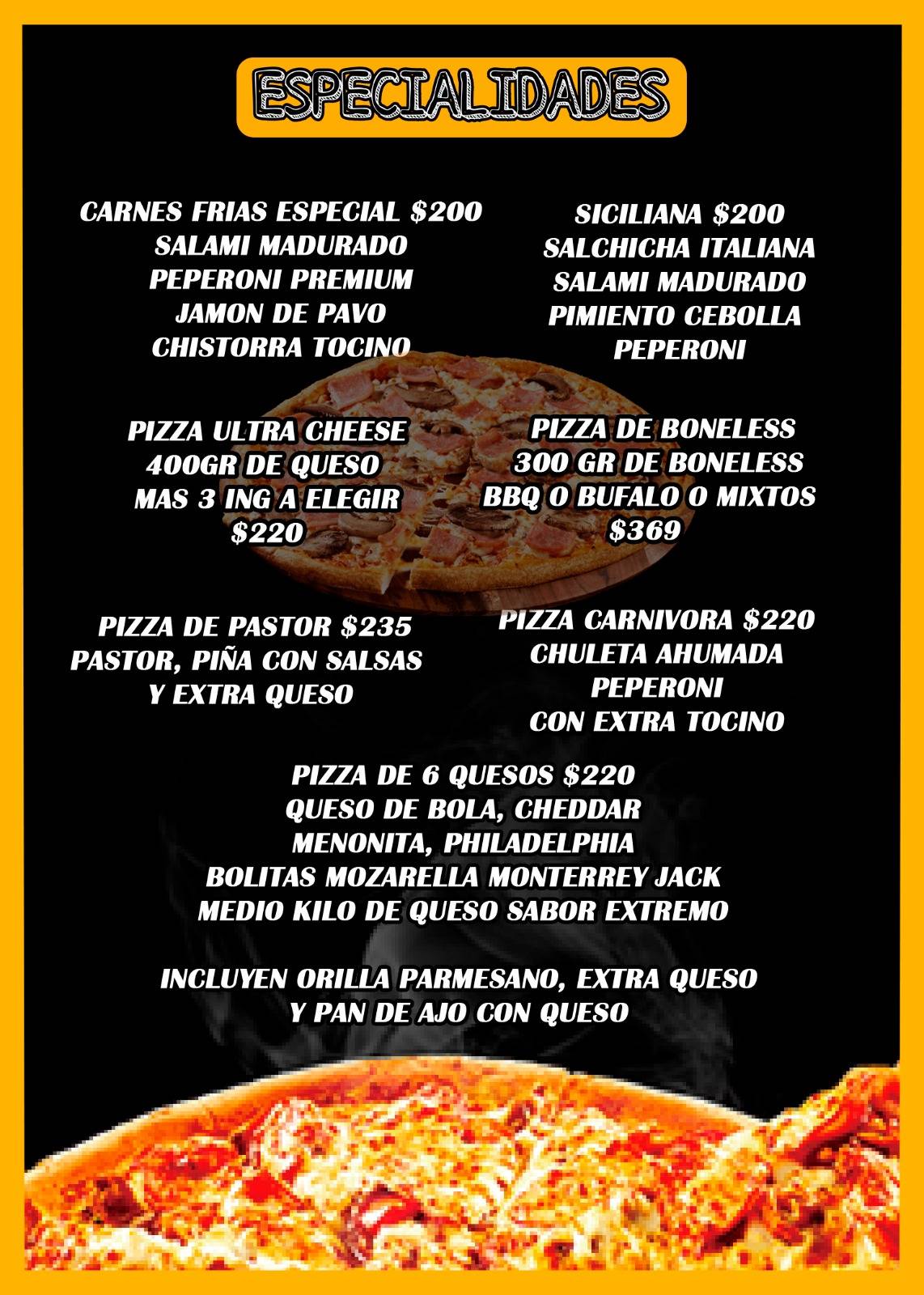 ULTRA PIZZA CHENKU меню