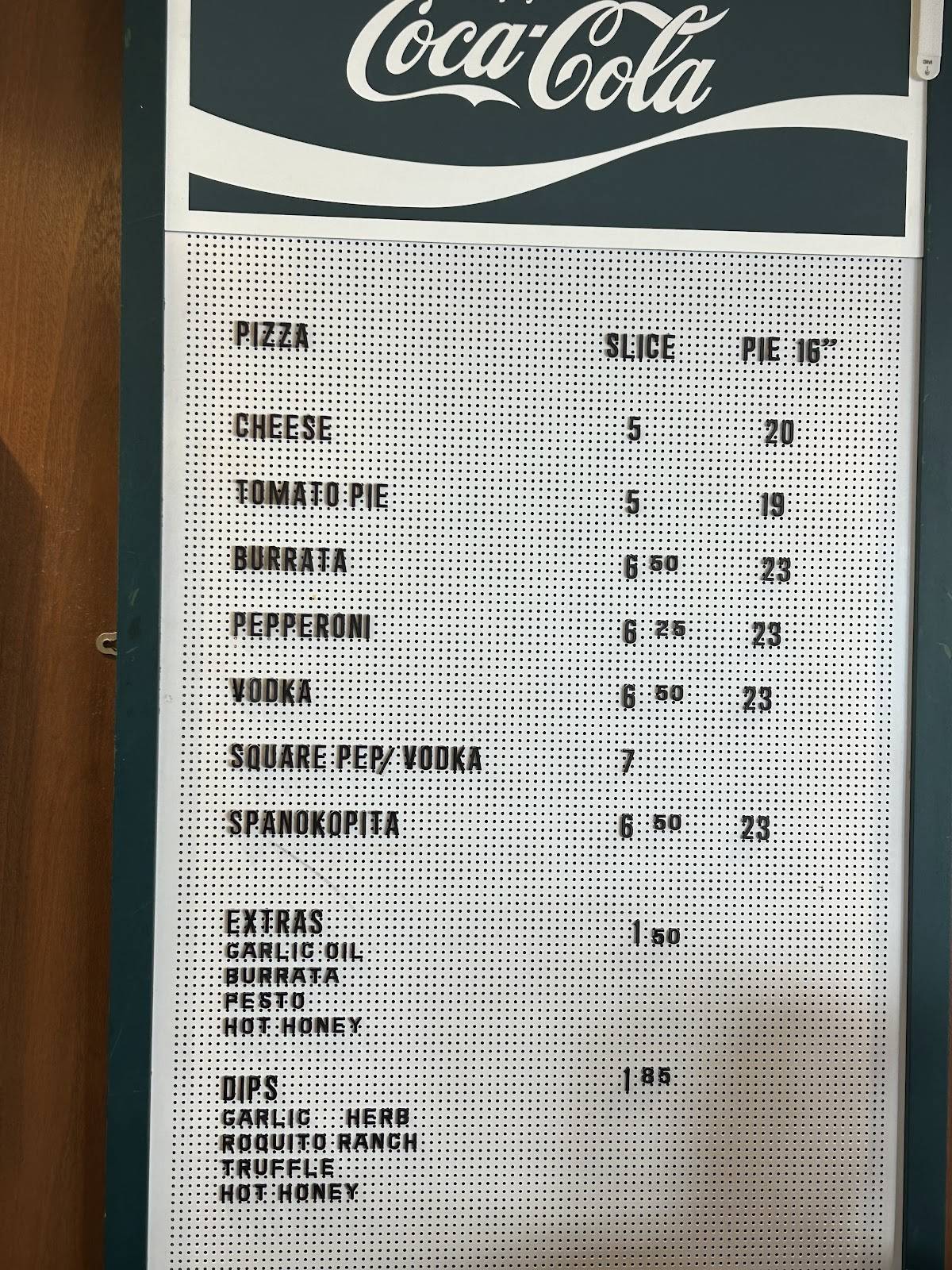 Vincenzo's Pizza меню
