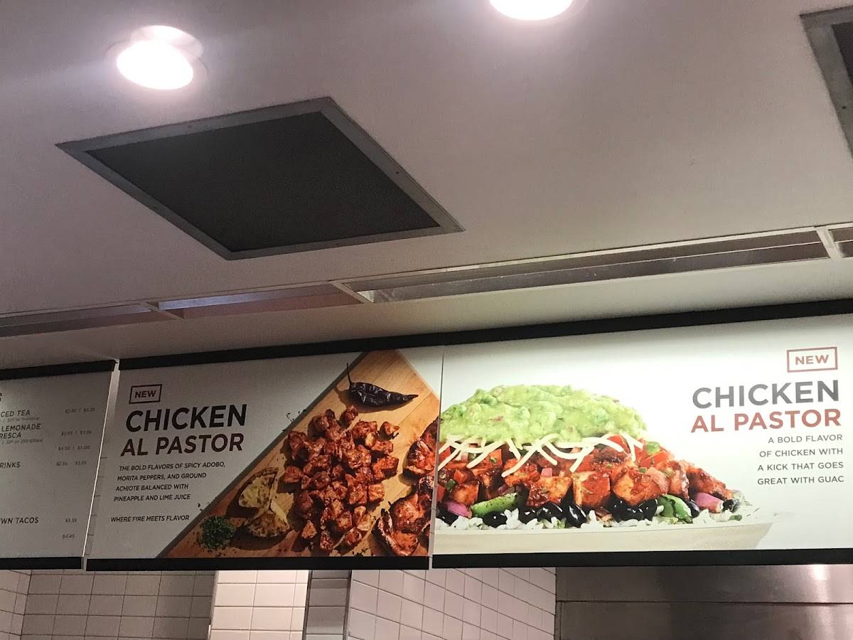 Chipotle Mexican Grill меню