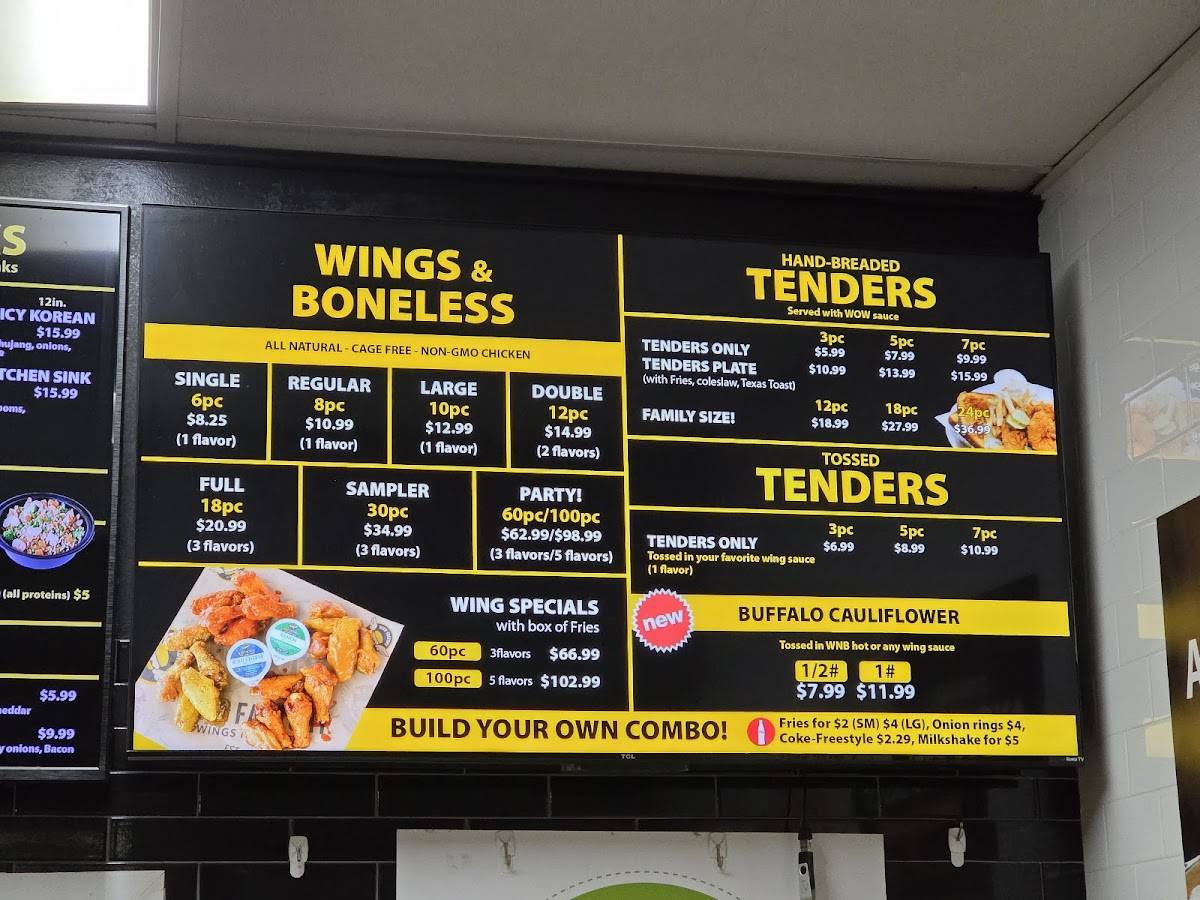 WNB Factory - Wings & Burger меню