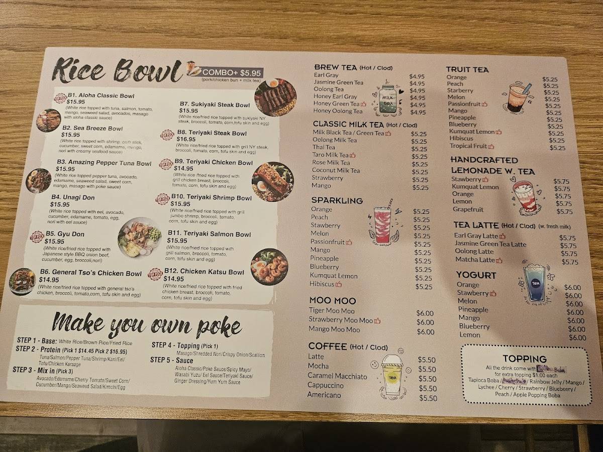 WaFu Ramen & Rice Bowls меню