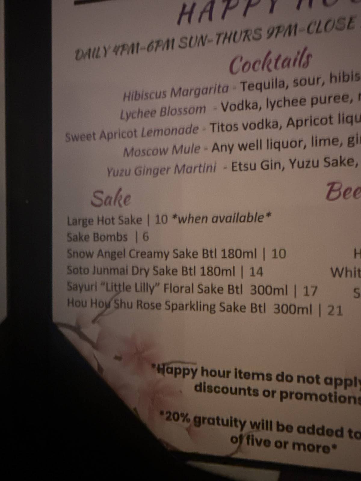 Wasabi Sushi & Izakaya меню