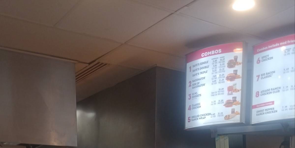 Wendy's меню