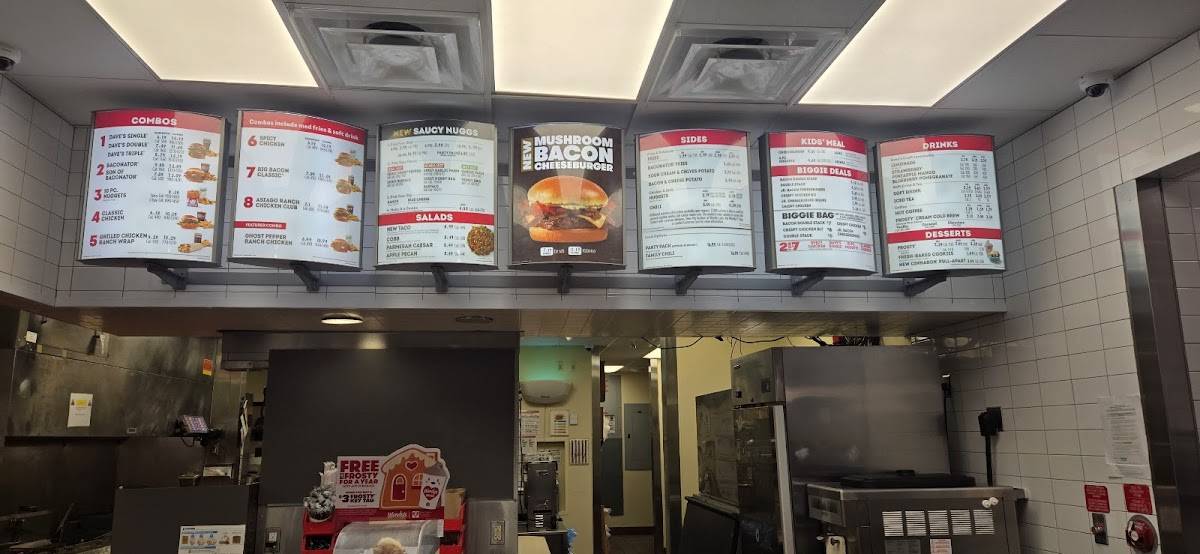 Wendy's меню