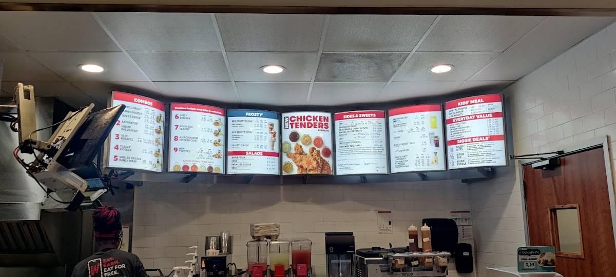 Wendy's меню