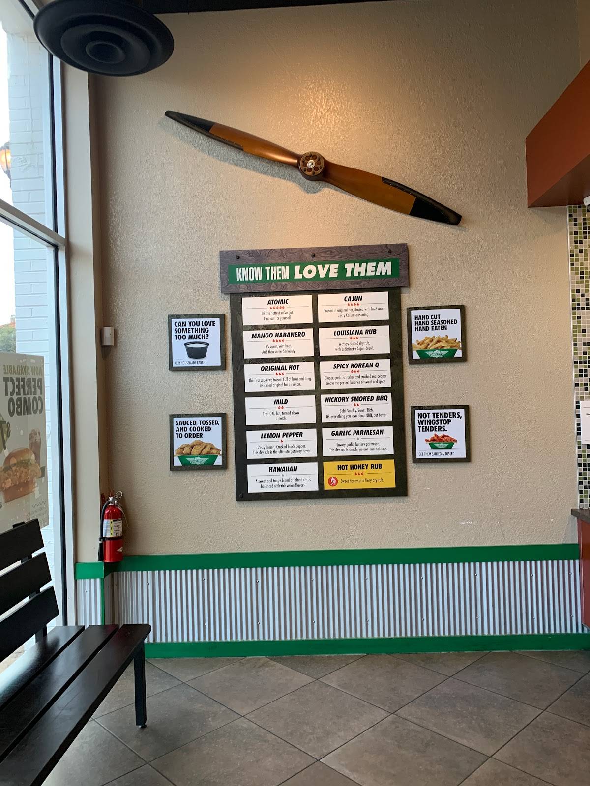 Wingstop меню