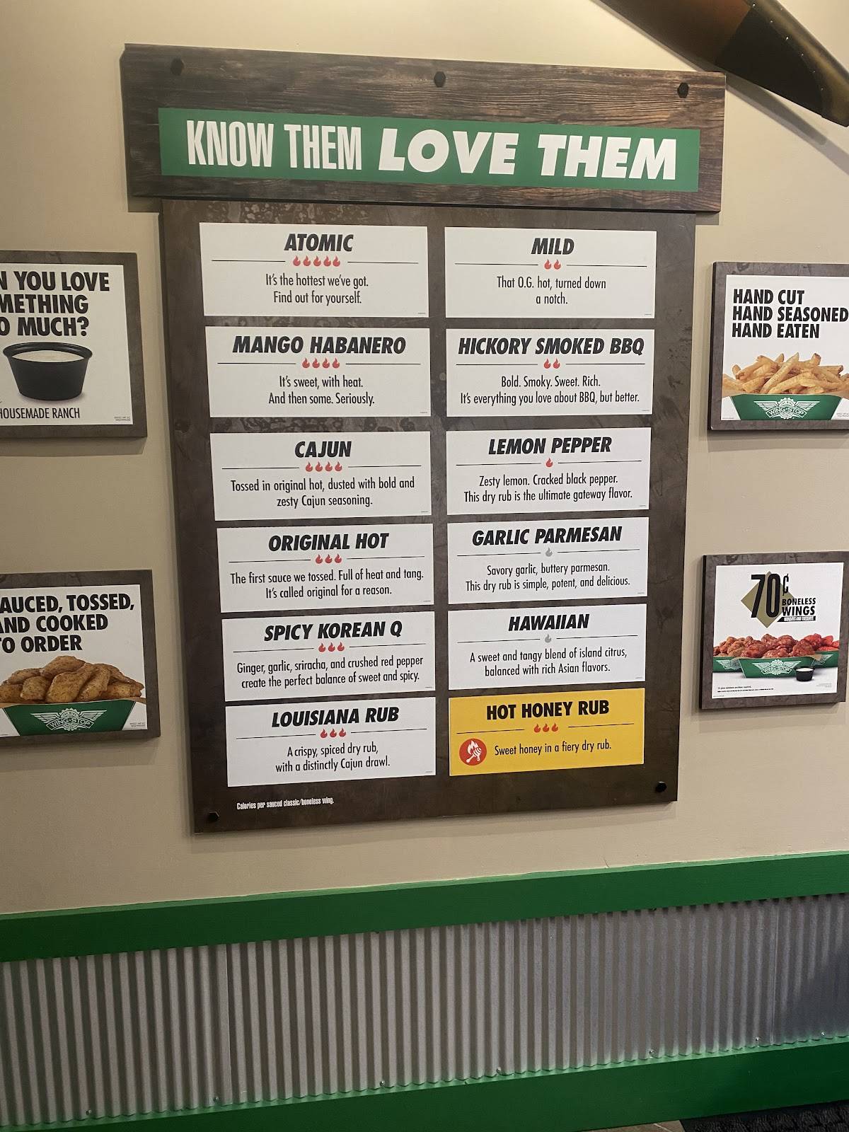 Wingstop меню
