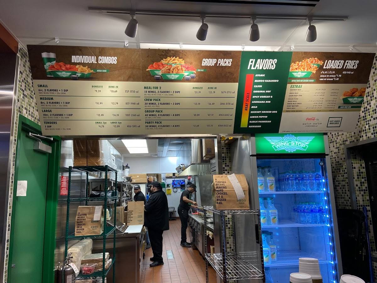 Wingstop меню