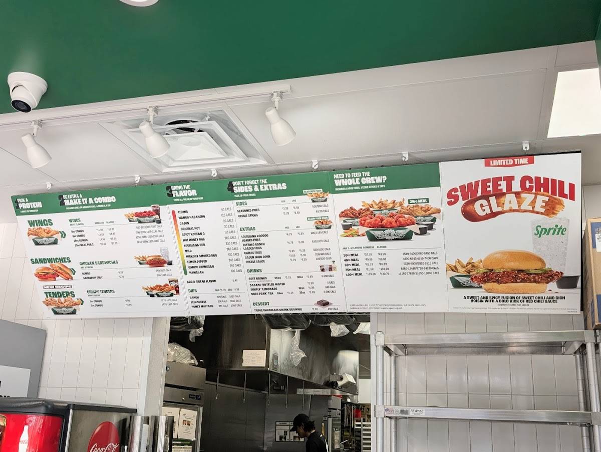 Wingstop меню