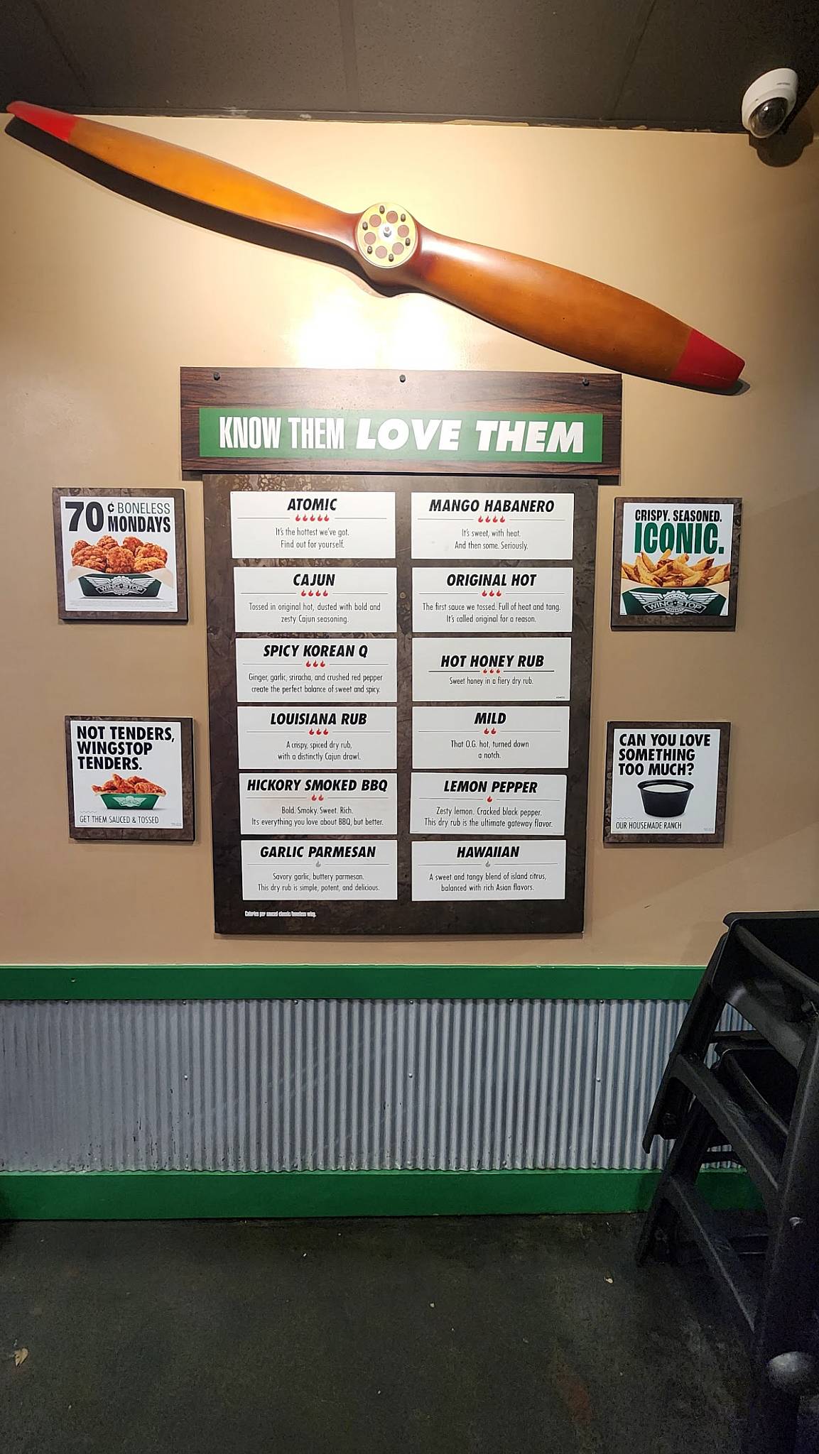Wingstop меню