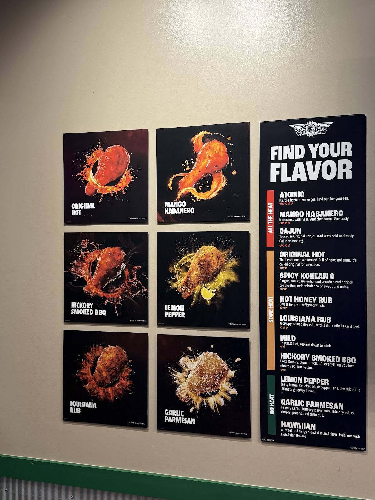Wingstop меню