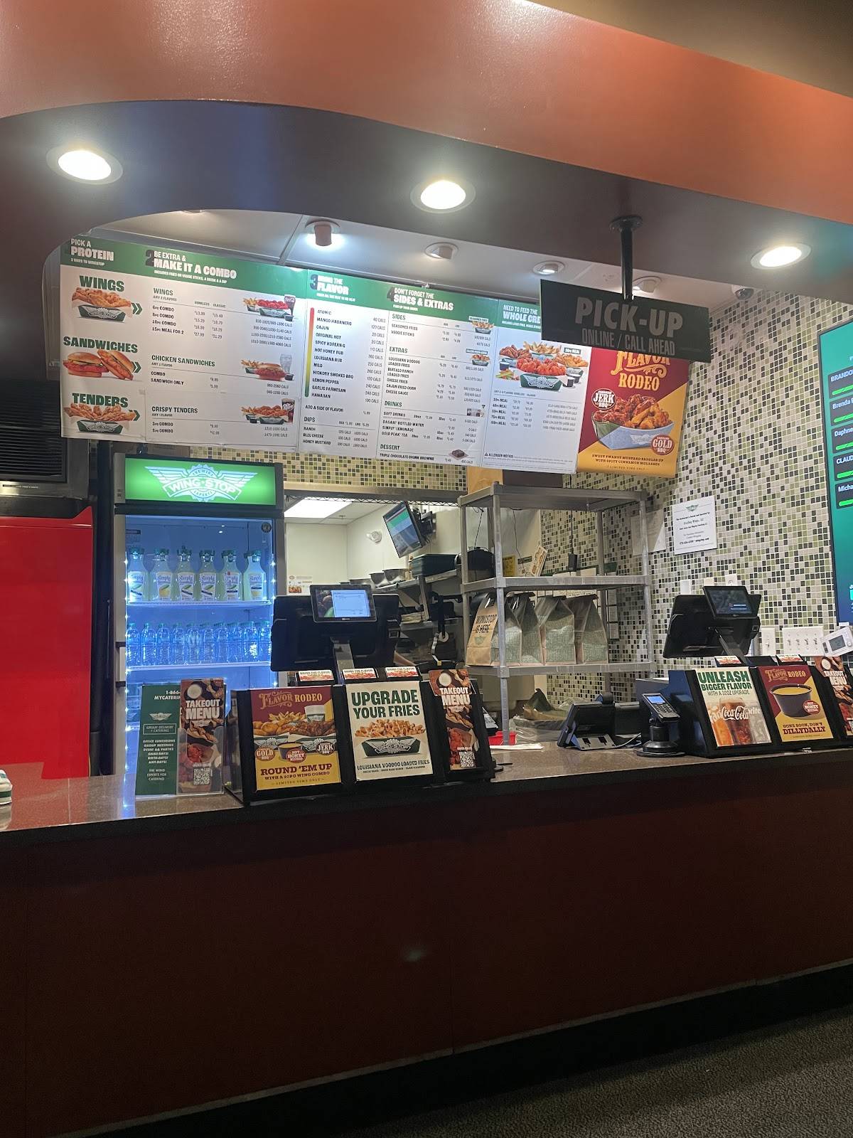 Wingstop меню
