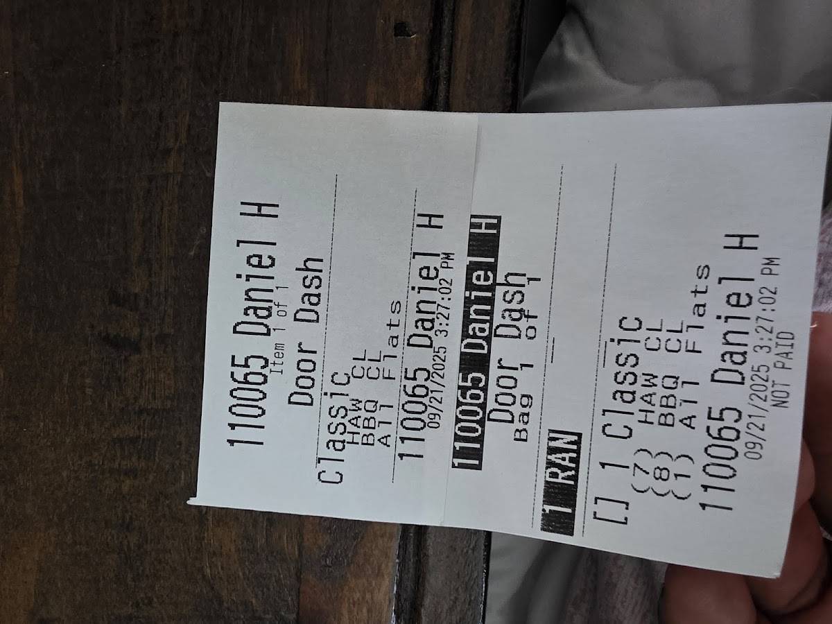Wingstop меню