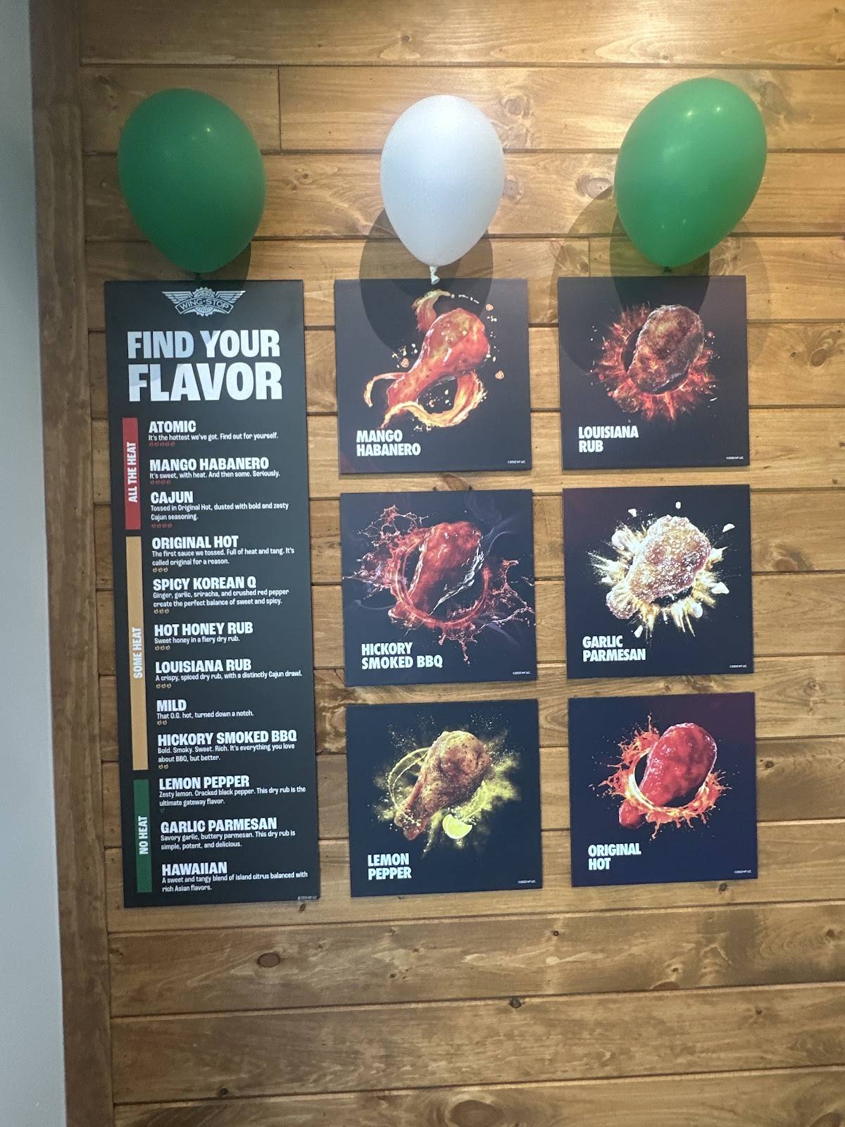 Wingstop меню