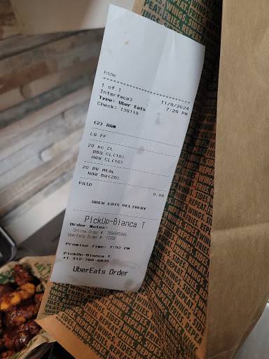 Wingstop меню