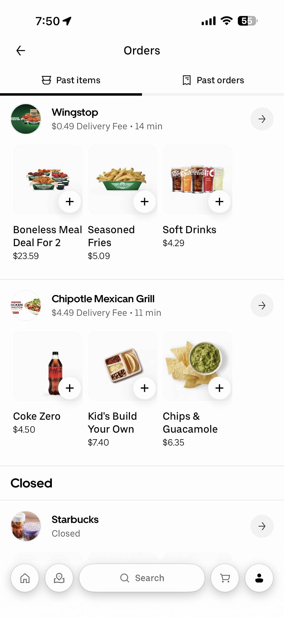 Wingstop меню
