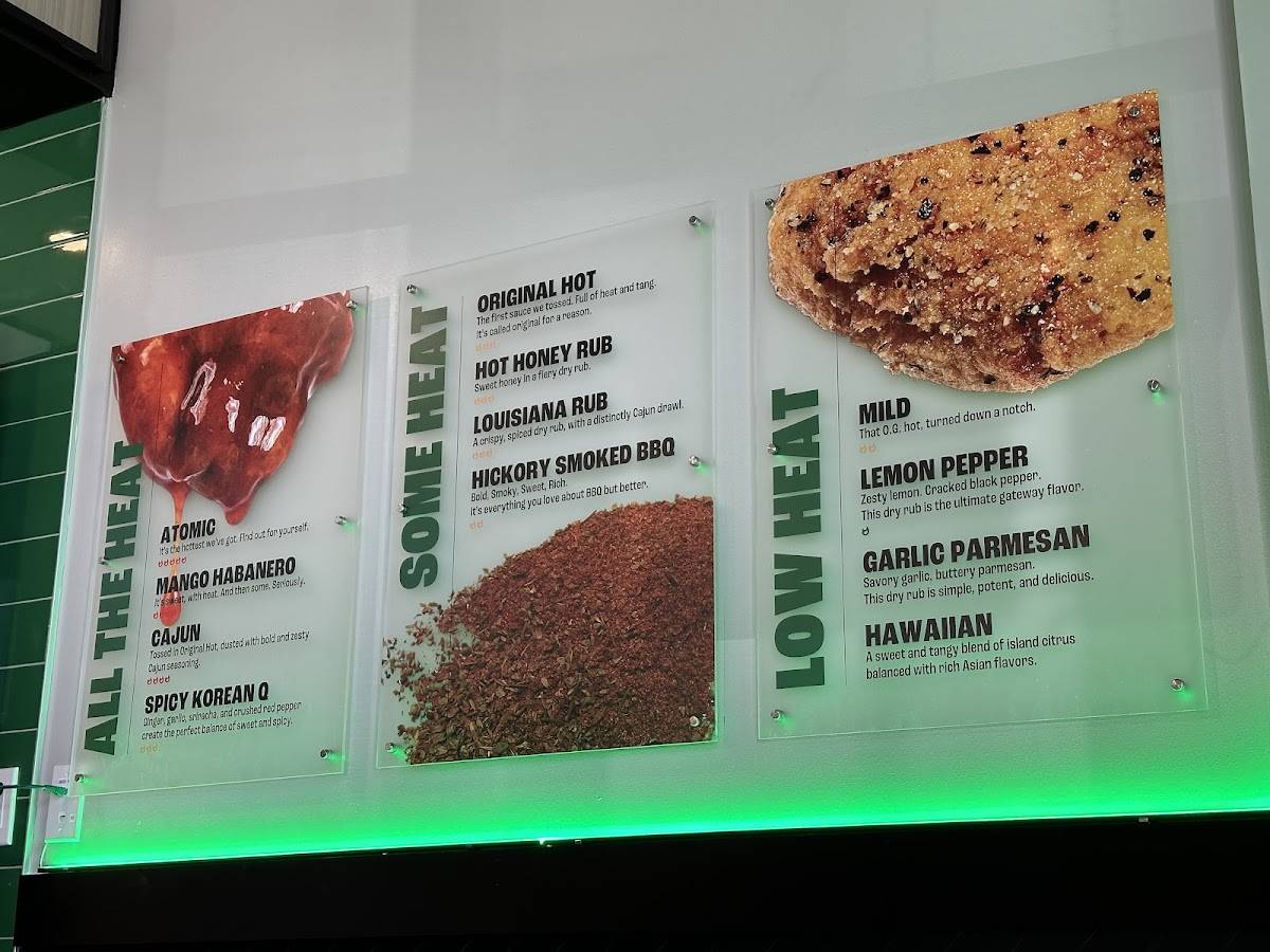 Wingstop меню