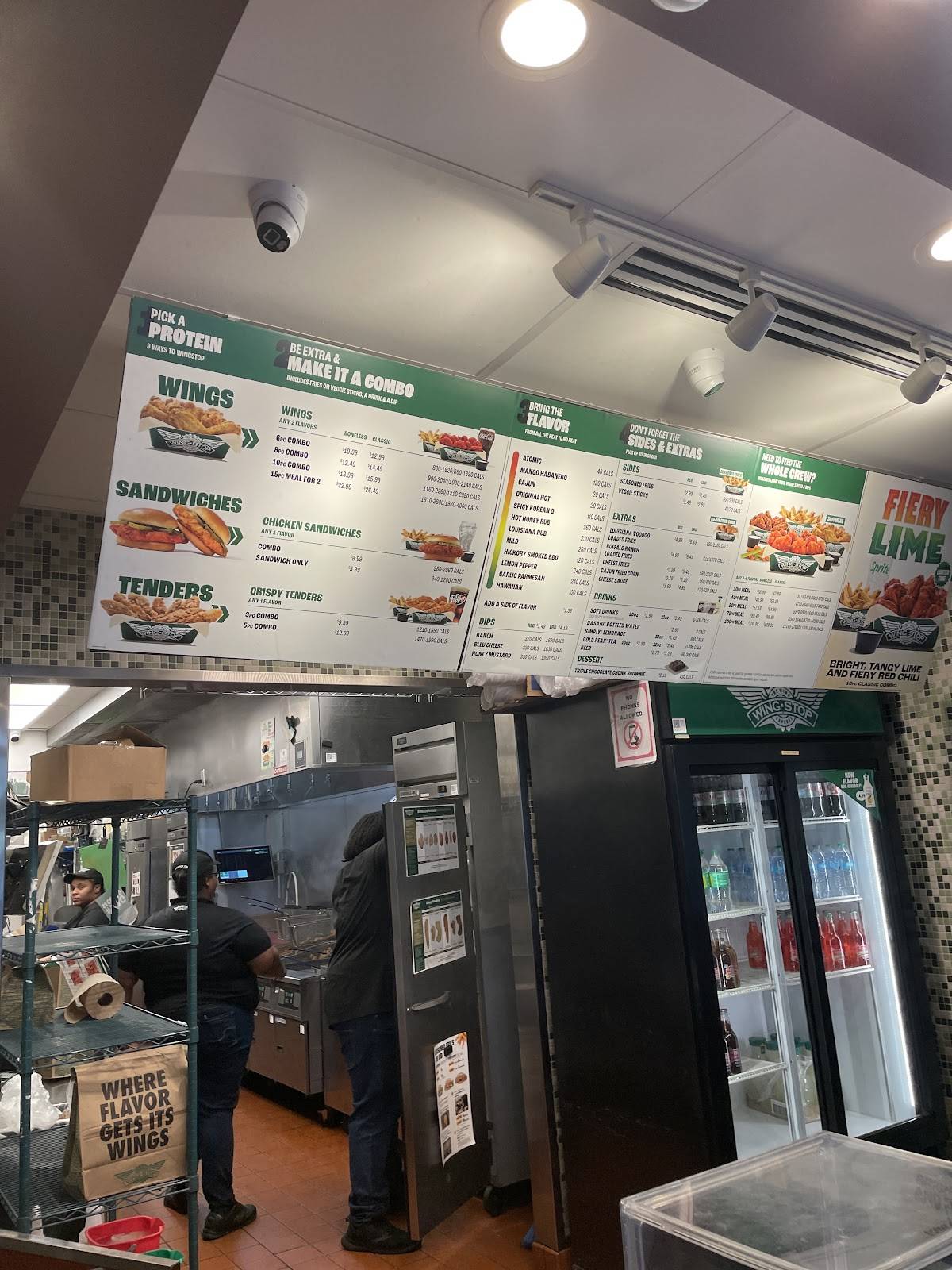 Wingstop меню