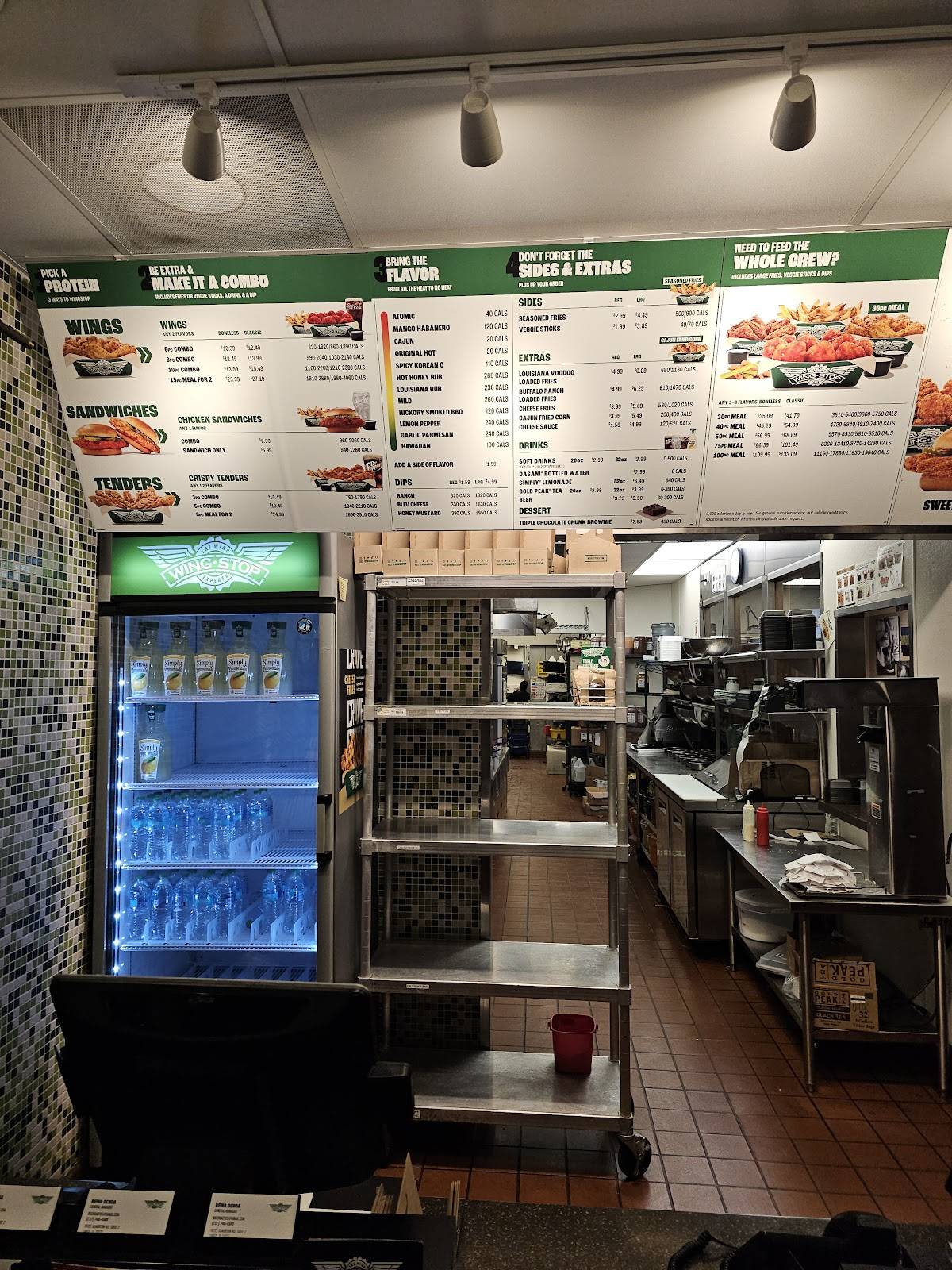 Wingstop меню