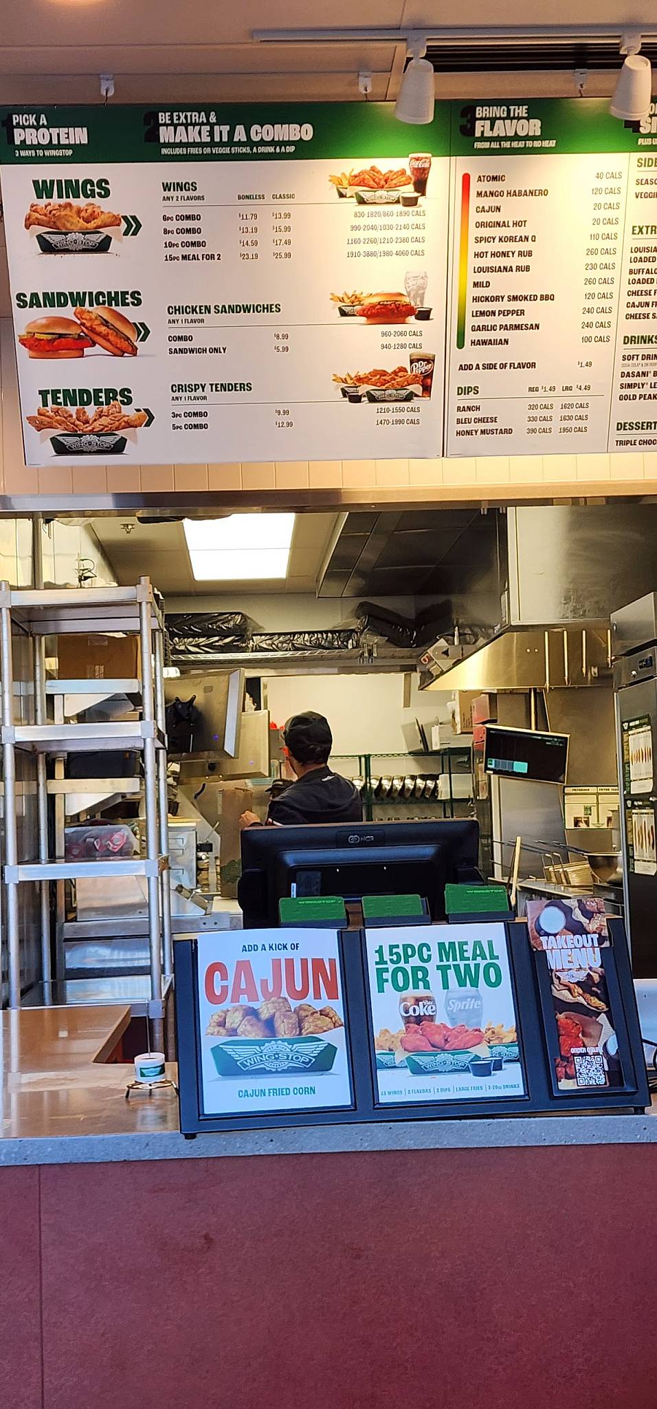 Wingstop меню