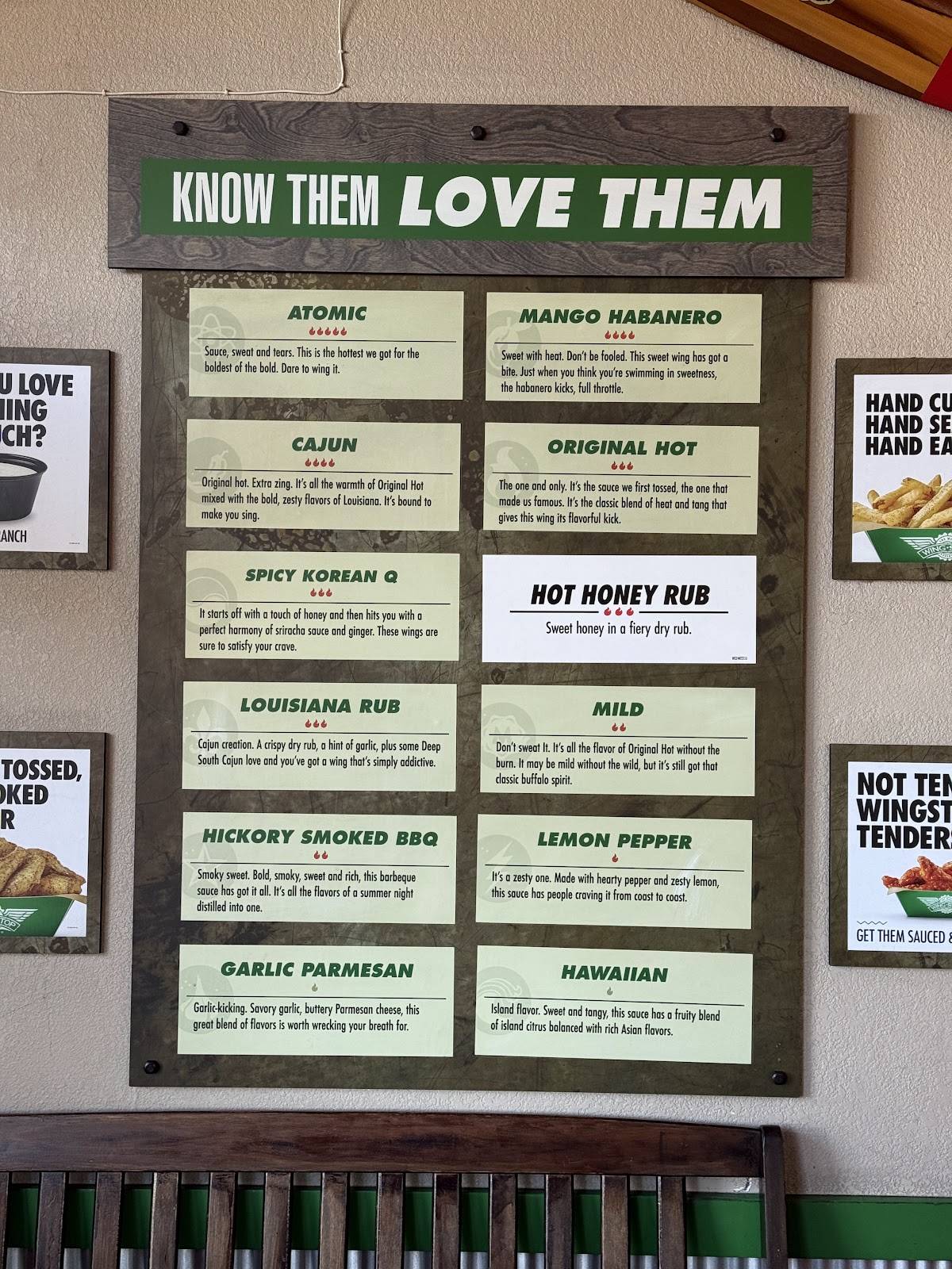 Wingstop меню