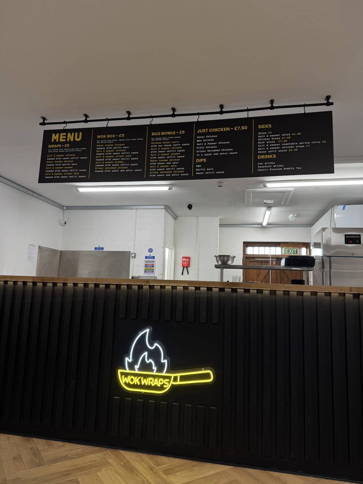 Wokwraps меню