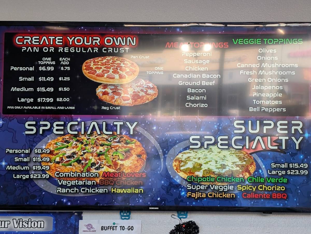 YR Pizza Planet-Reedley меню