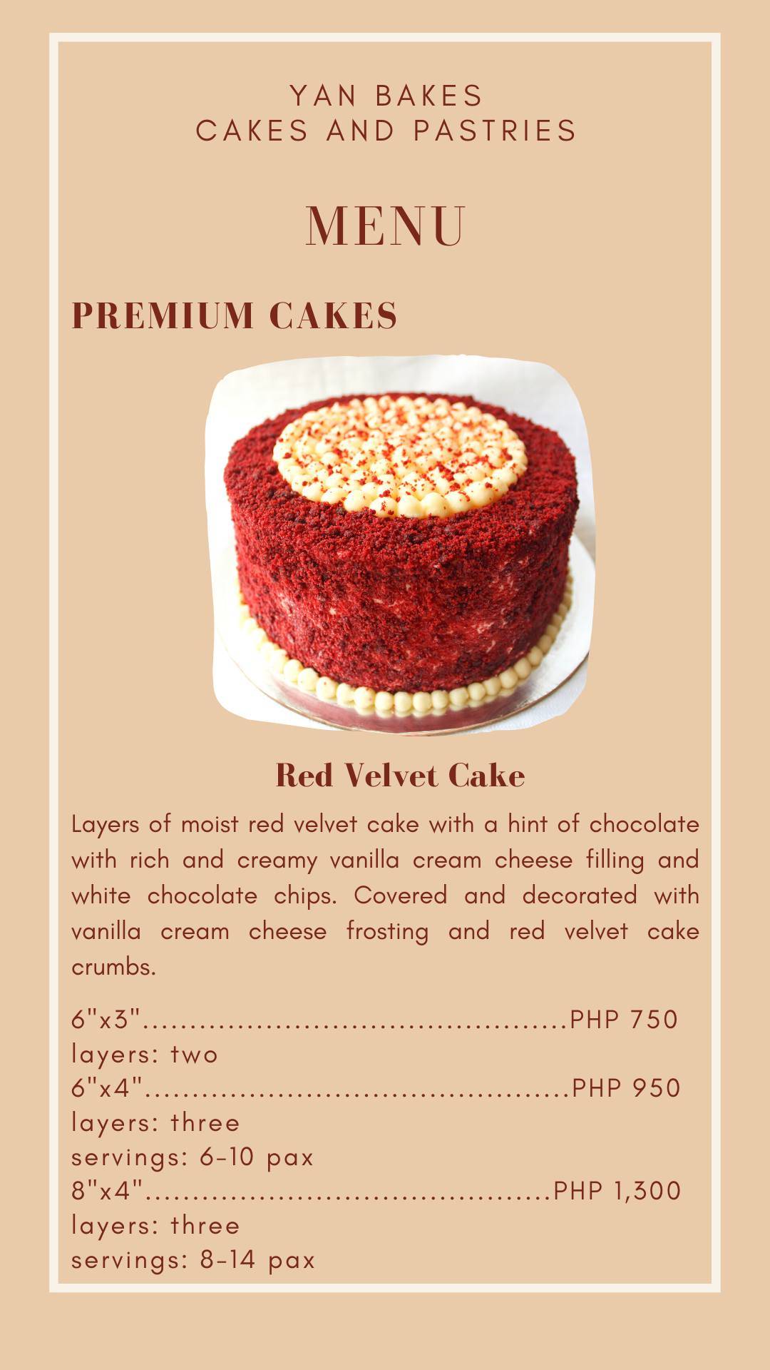 Yan Bakes меню