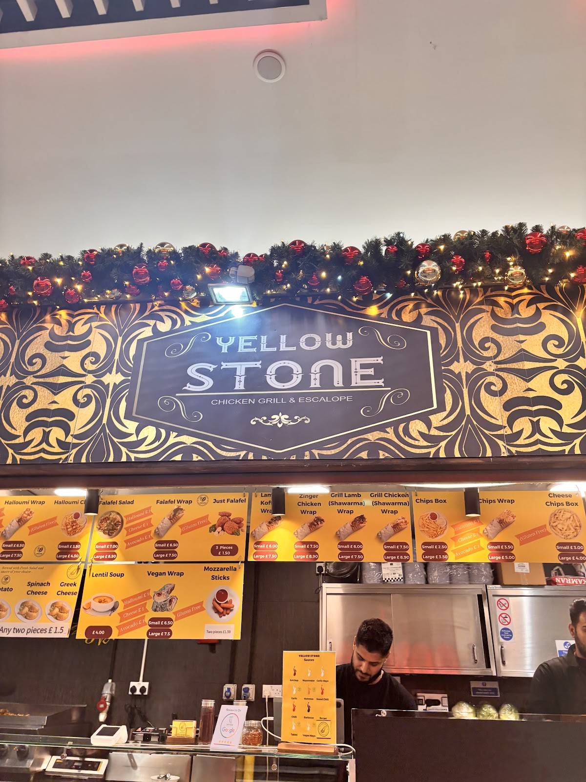 Yellow Stone Woking меню