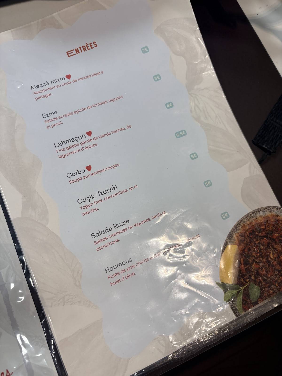 Zelal Kebab меню