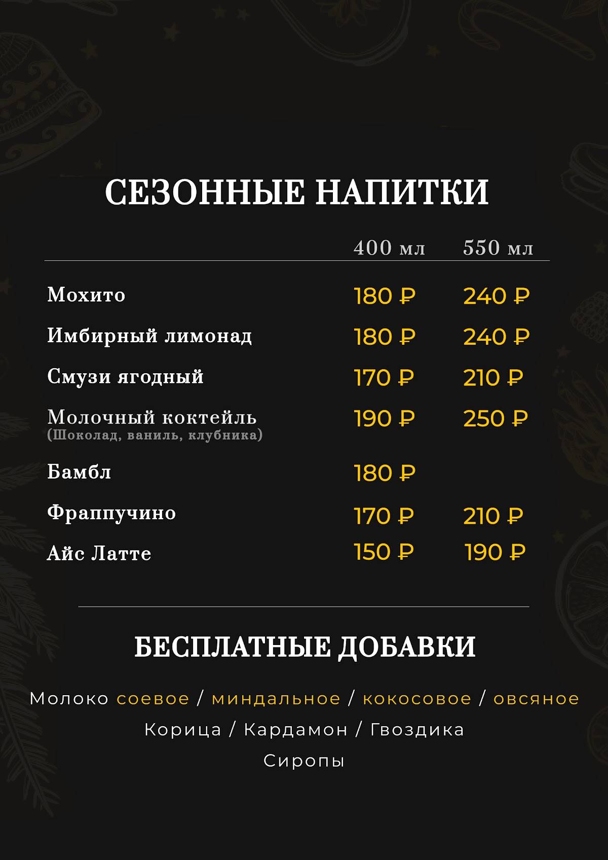 Zerno меню