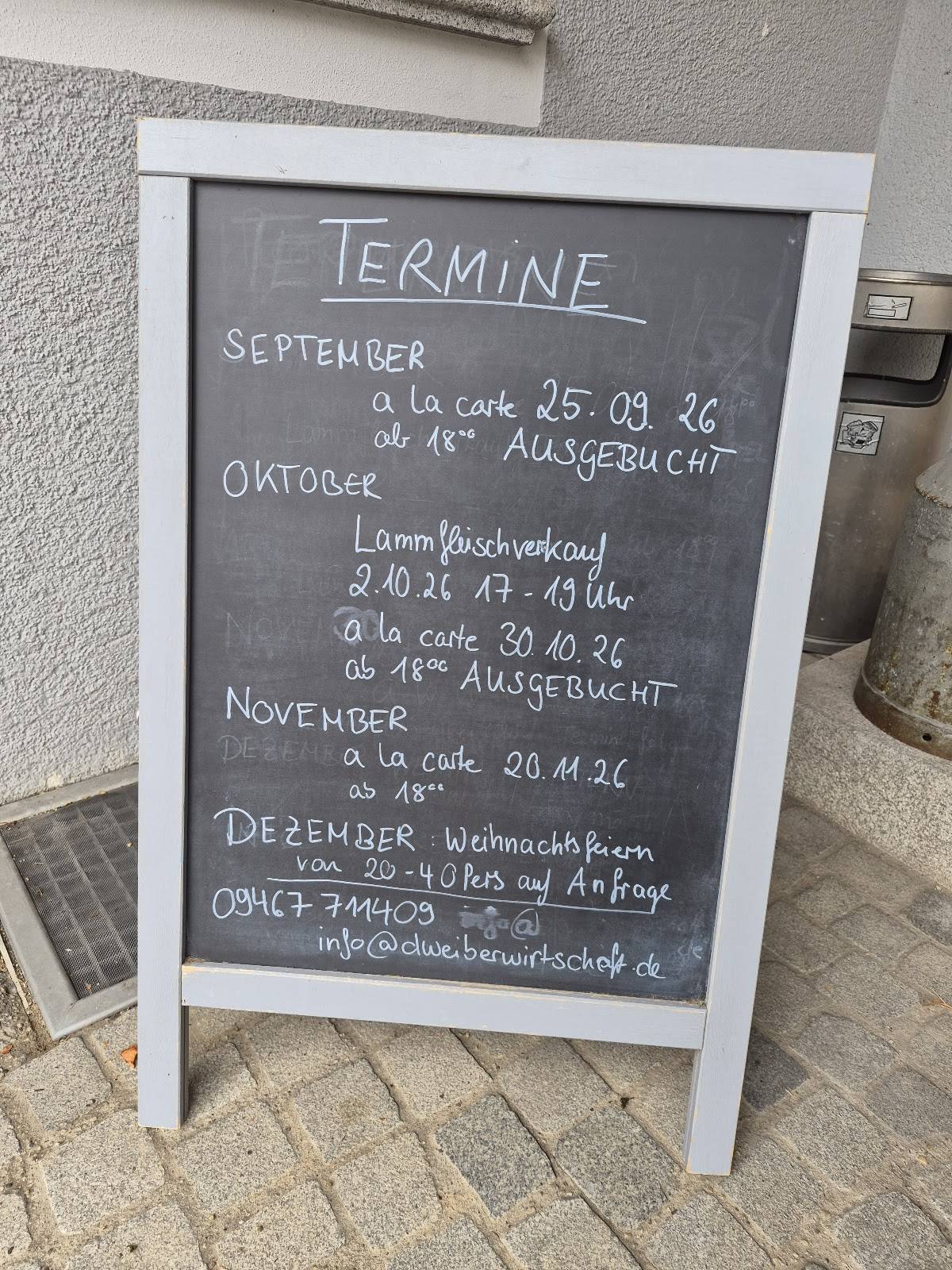 d'Weiberwirtschaft меню