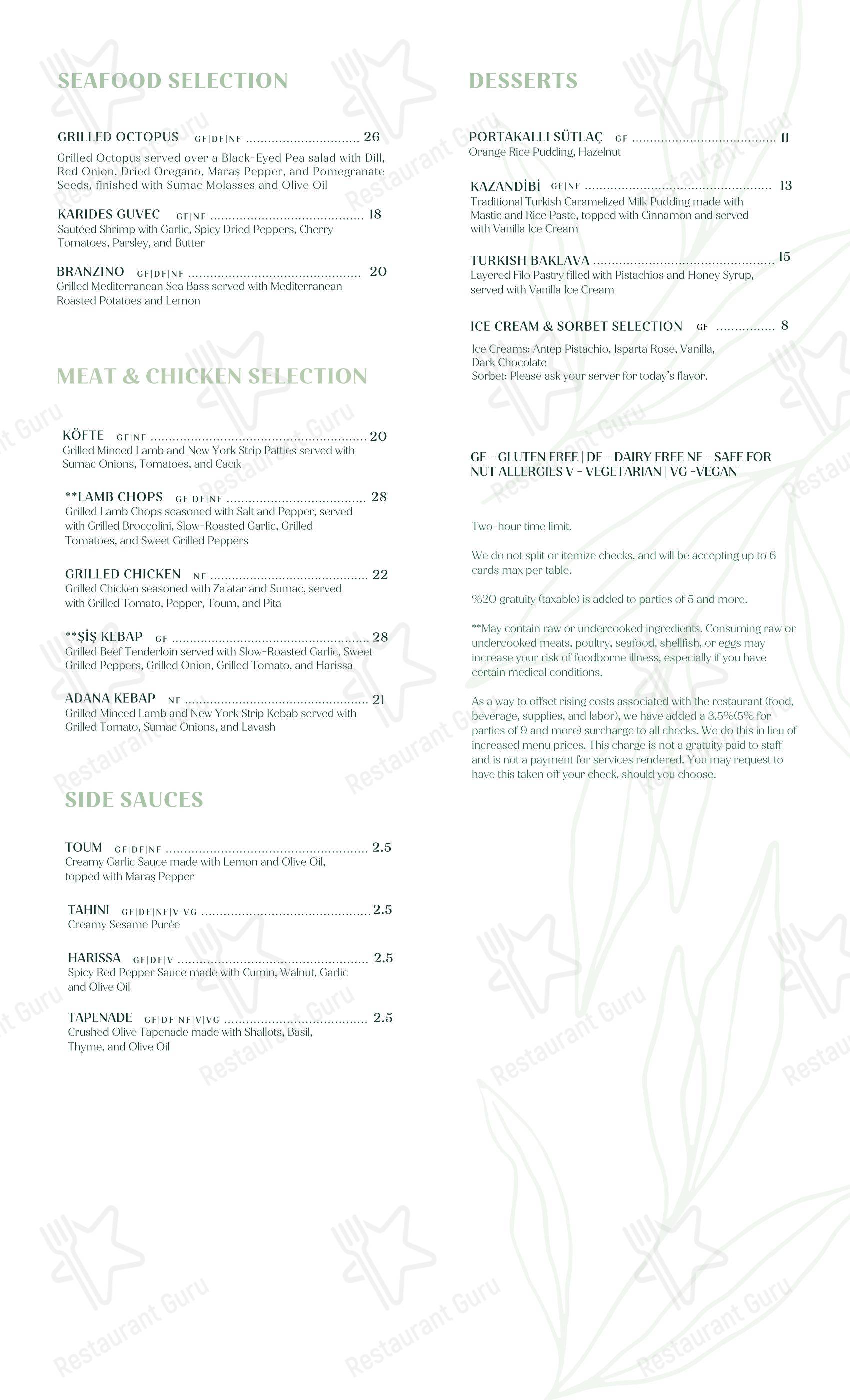 Крафт меню паба и бара Agora Tysons Mediterranean Restaurant