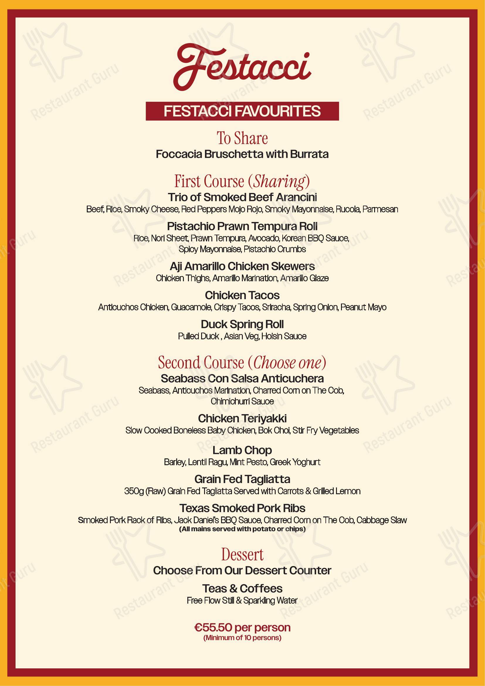 Festacci Malta в Корми - Ночное меню