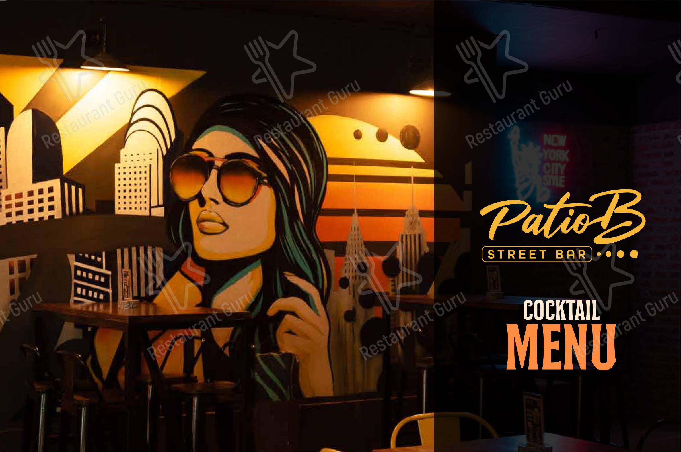 Меню паба и бара Patio B в Ранкагуа