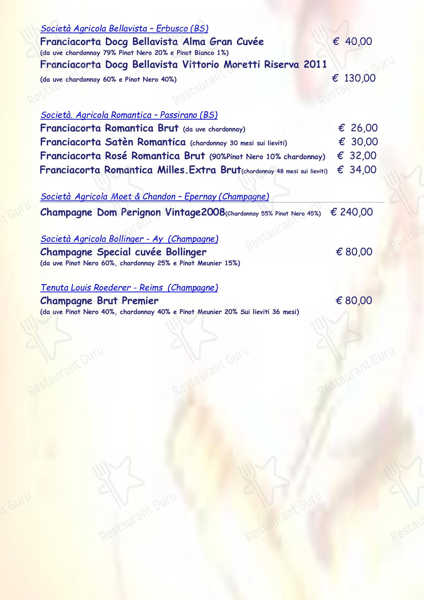 Меню кафе Ristorante Pizzeria Altamarea - Коктейльная карта