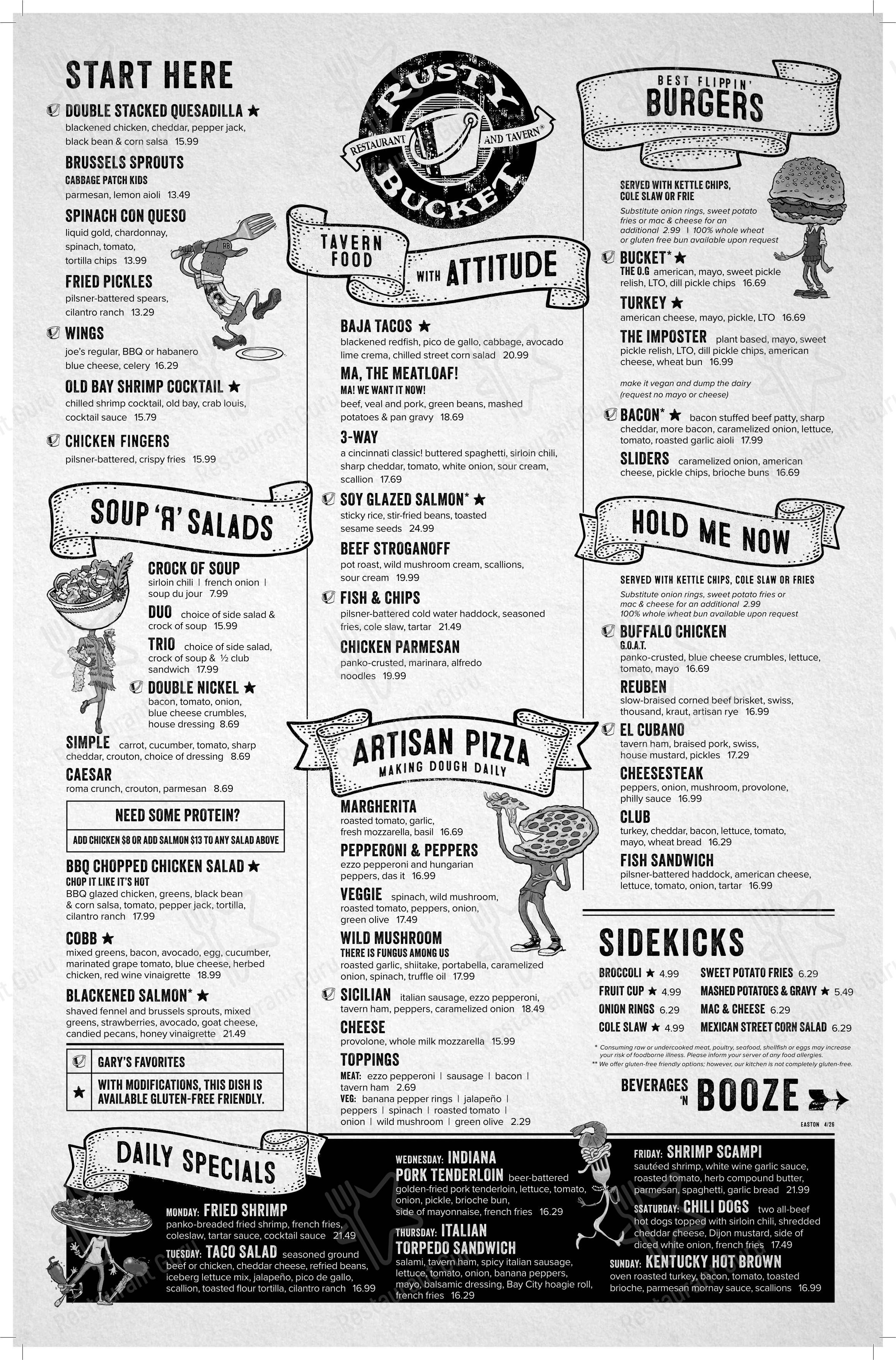 Детское паба и бара Rusty Bucket Restaurant and Tavern в Колумбусе