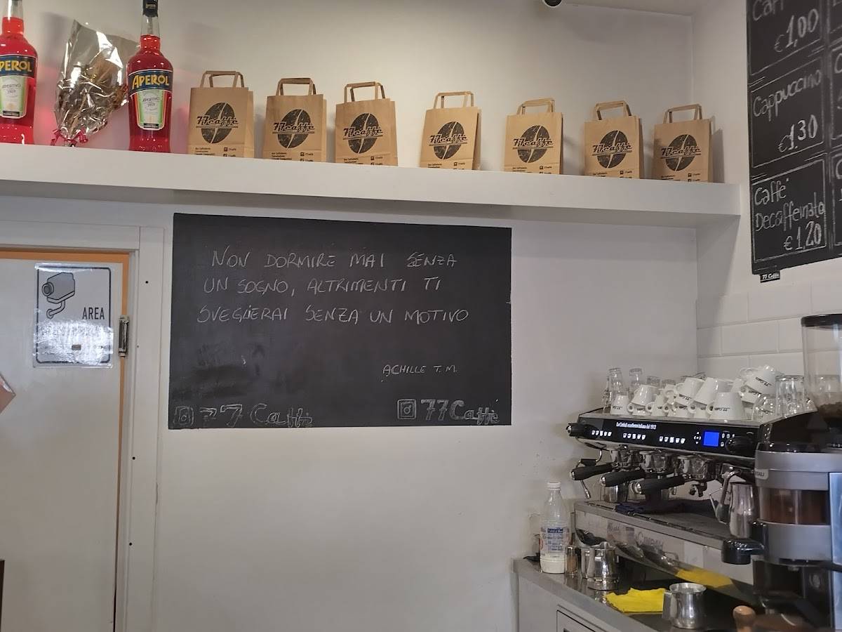 77 Caffè меню