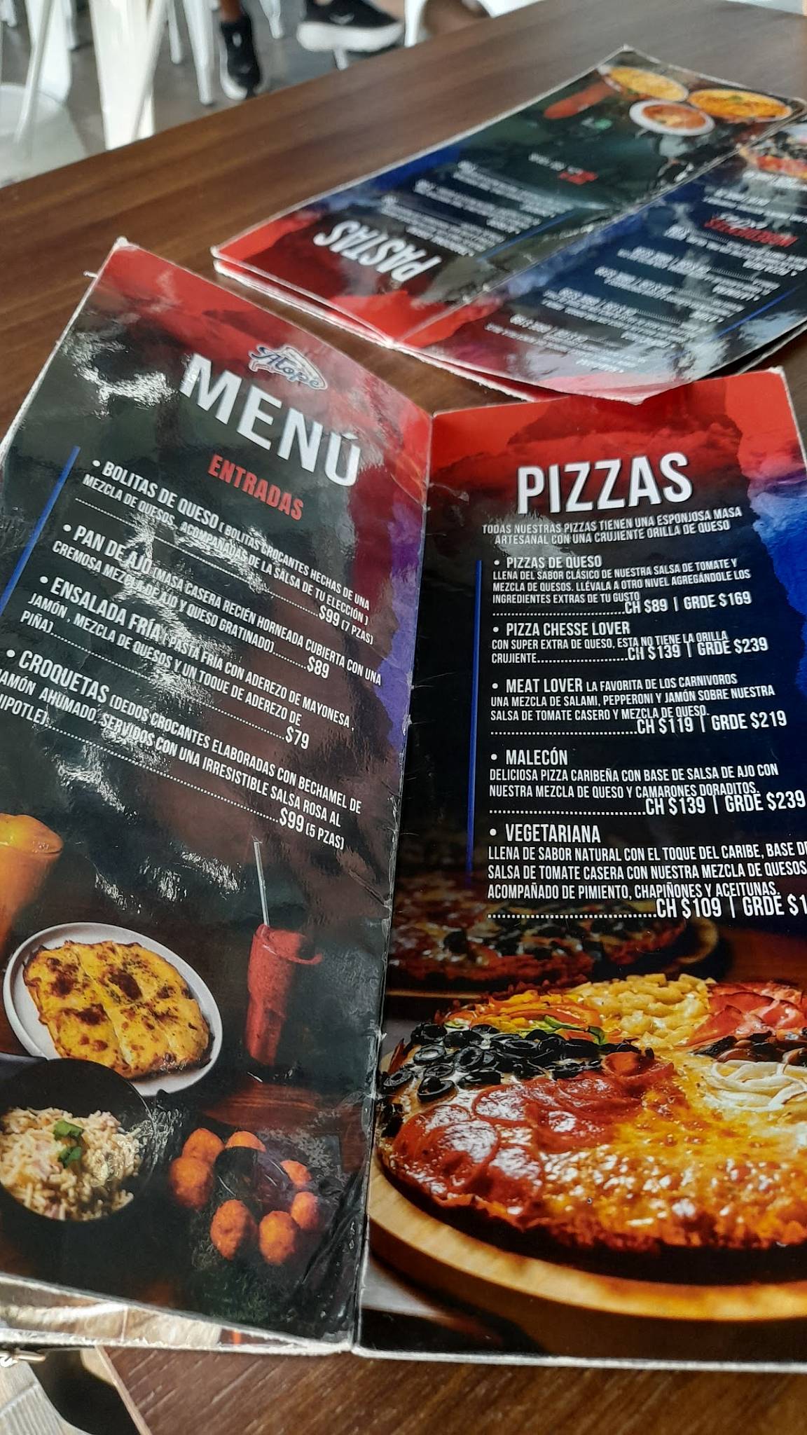 ATOPE PIZZA меню