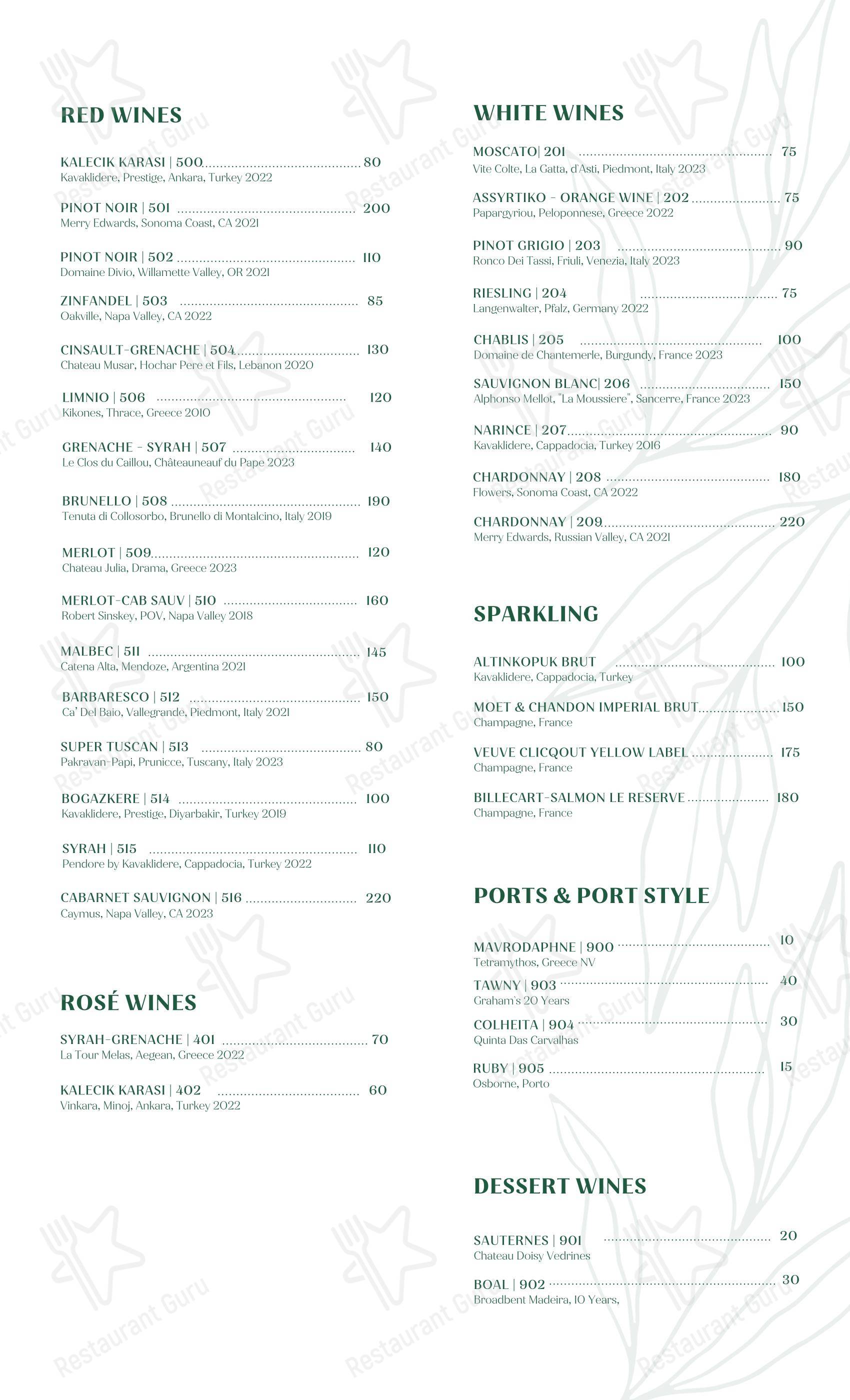 Меню паба и бара Agora Tysons Mediterranean Restaurant - At Home Catering Menu
