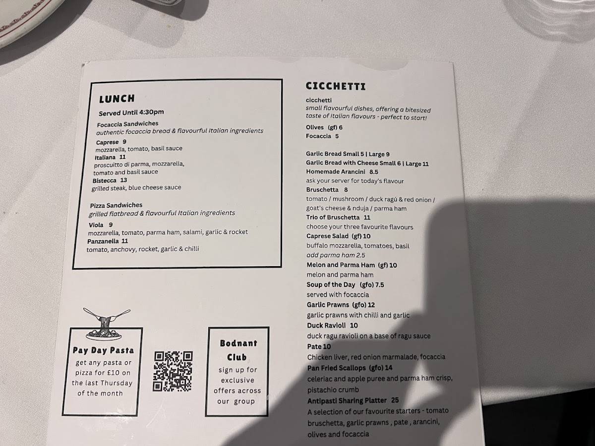 Alfredo's Restaurant меню