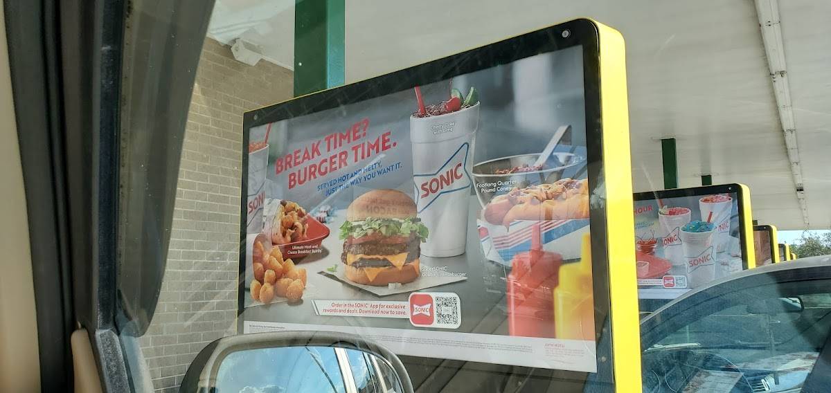Sonic Drive-in меню