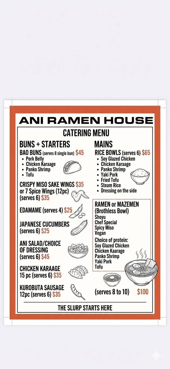 Ani Ramen House меню