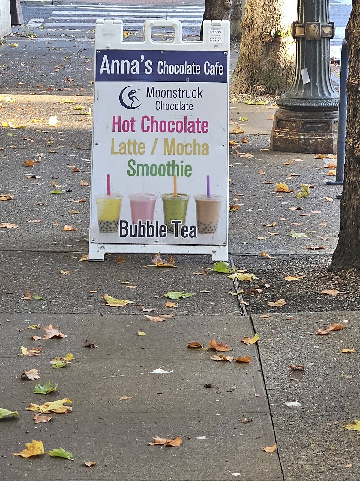 Anna's Chocolate Cafe and Bubble Tea меню