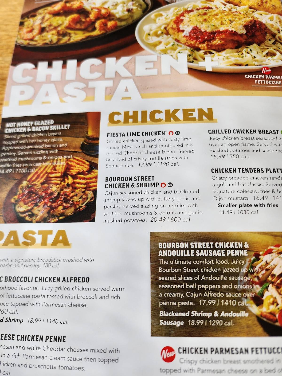 Applebee's Grill + Bar меню