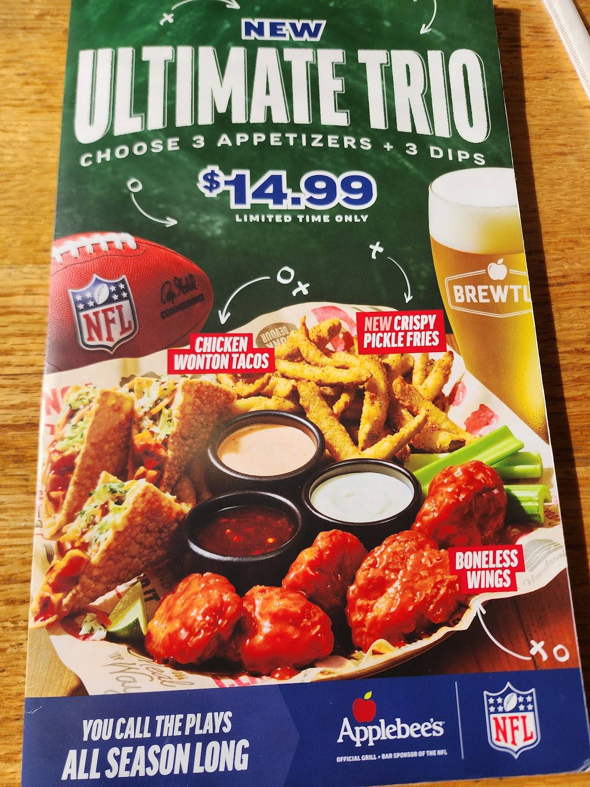 Applebee's Grill + Bar меню