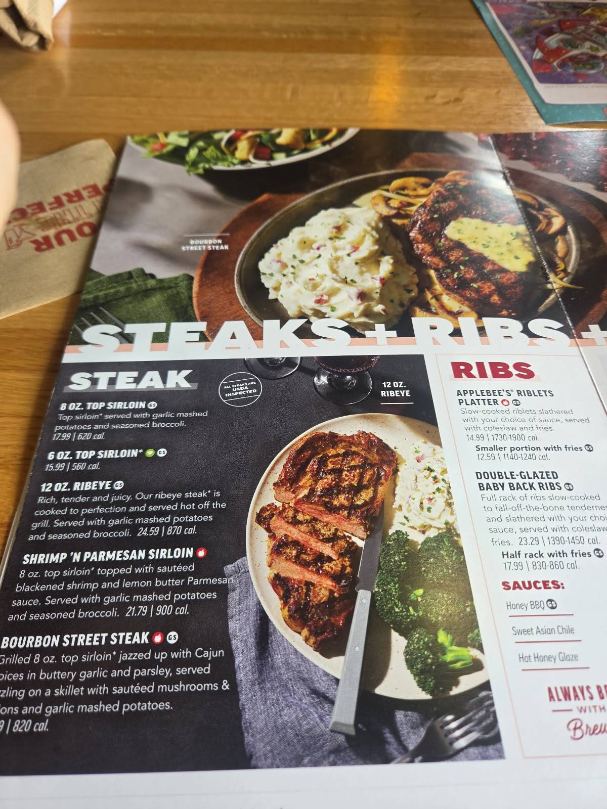 Applebee's Grill + Bar меню
