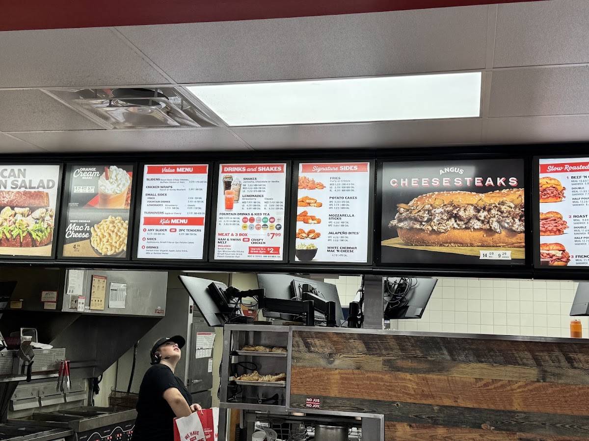 Arby's меню